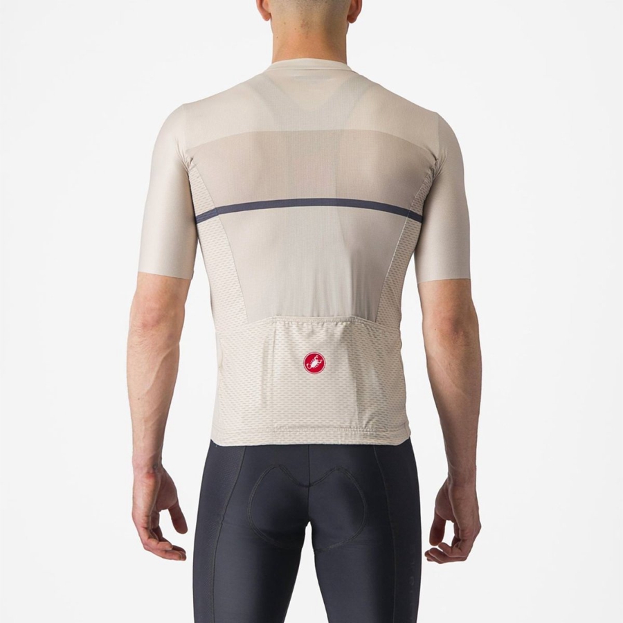 Castelli TRADIZIONE Jersey Herre Sølv Blå | 863042KJM