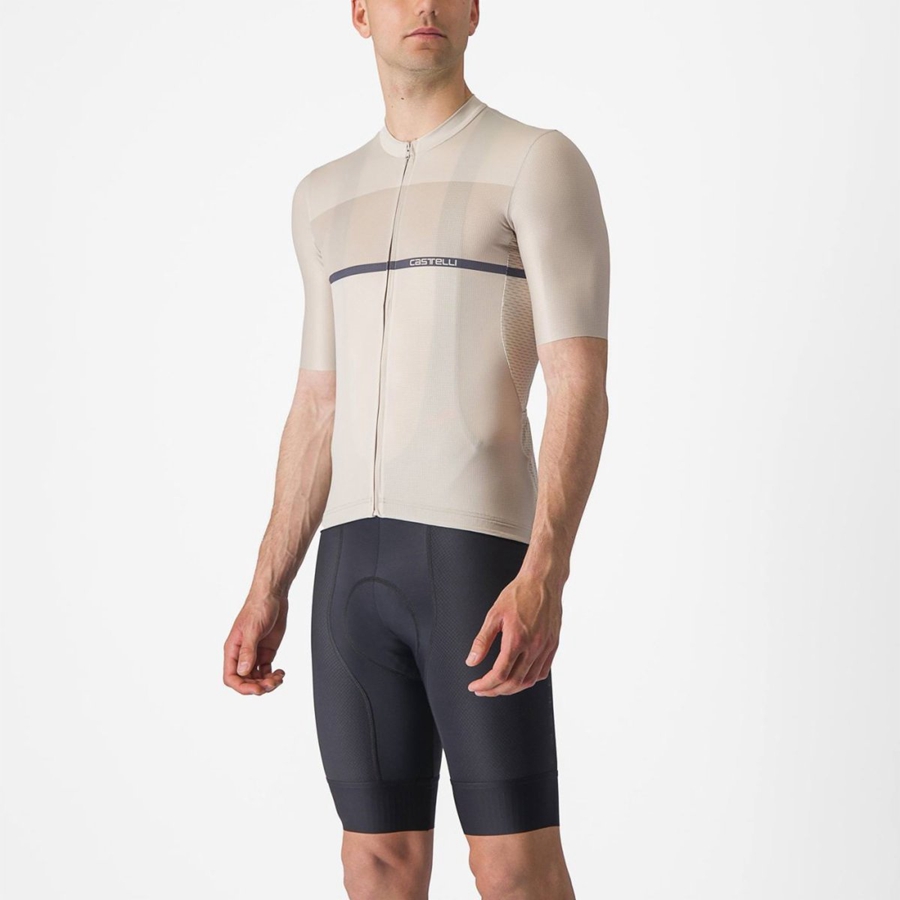 Castelli TRADIZIONE Jersey Herre Sølv Blå | 863042KJM