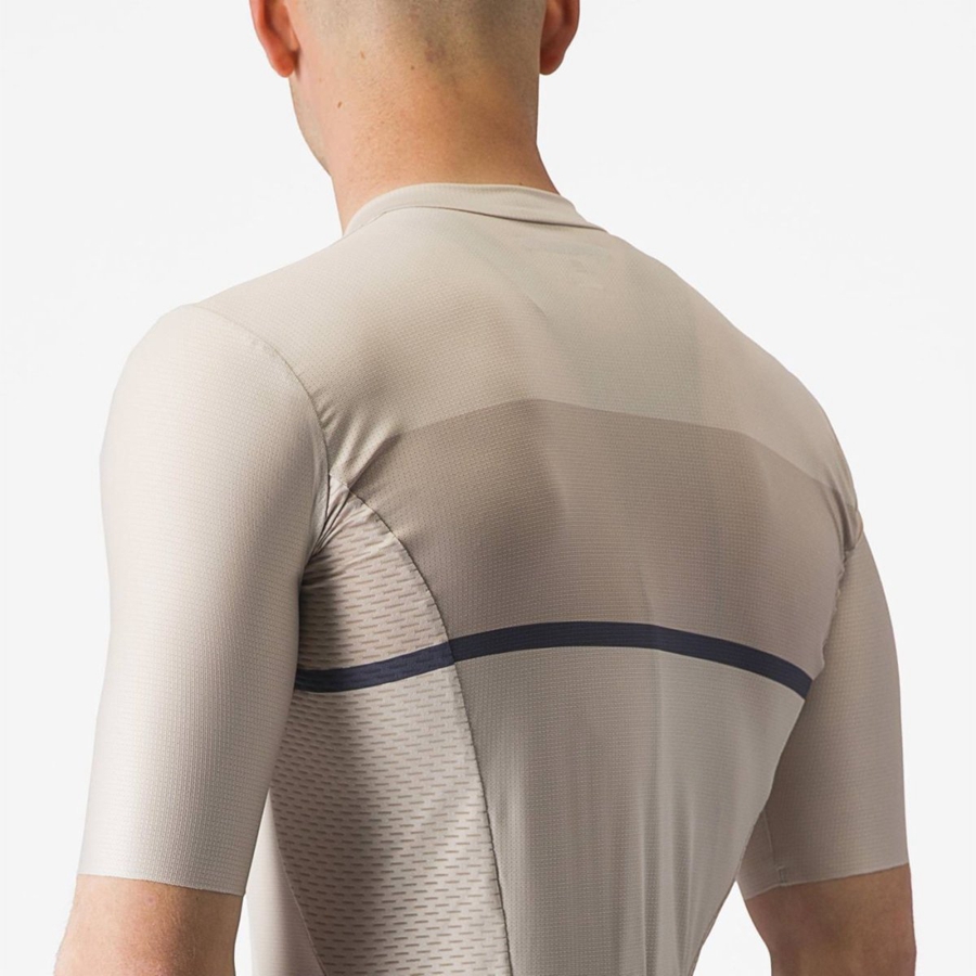 Castelli TRADIZIONE Jersey Herre Sølv Blå | 863042KJM