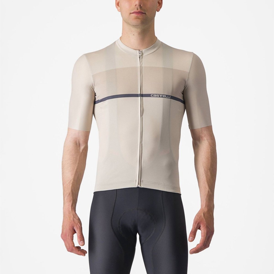 Castelli TRADIZIONE Jersey Herre Sølv Blå | 863042KJM