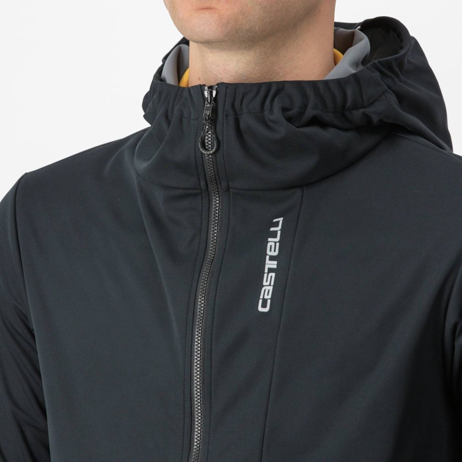 Castelli TRAIL HOODIE Jakker Herre Svarte | 203795XCW