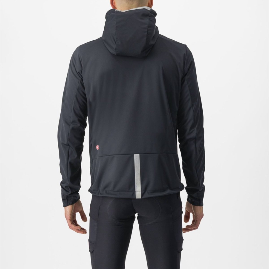 Castelli TRAIL HOODIE Jakker Herre Svarte | 203795XCW