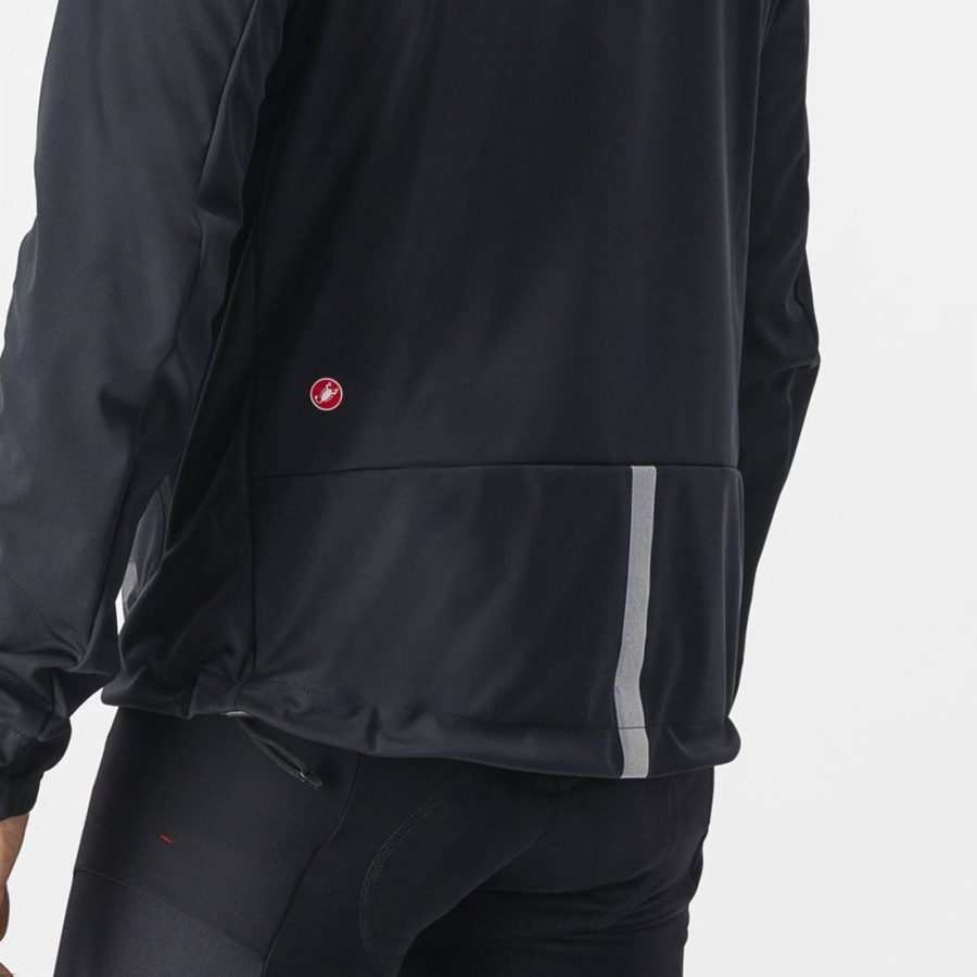 Castelli TRAIL HOODIE Jakker Herre Svarte | 203795XCW