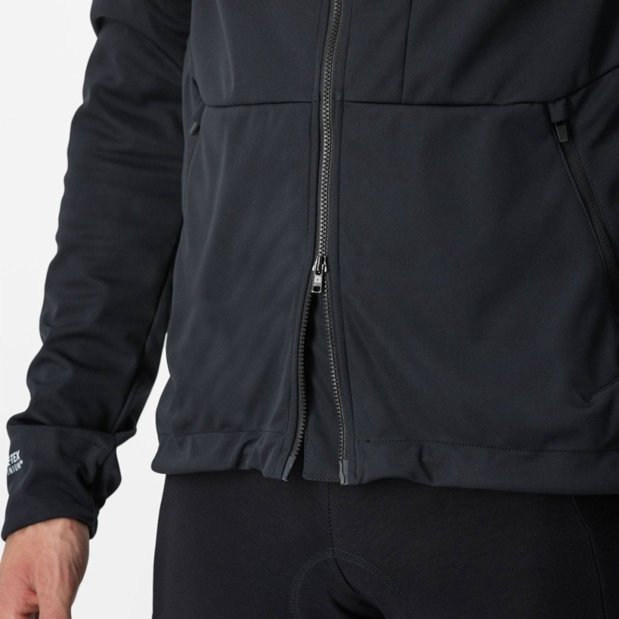 Castelli TRAIL HOODIE Jakker Herre Svarte | 203795XCW