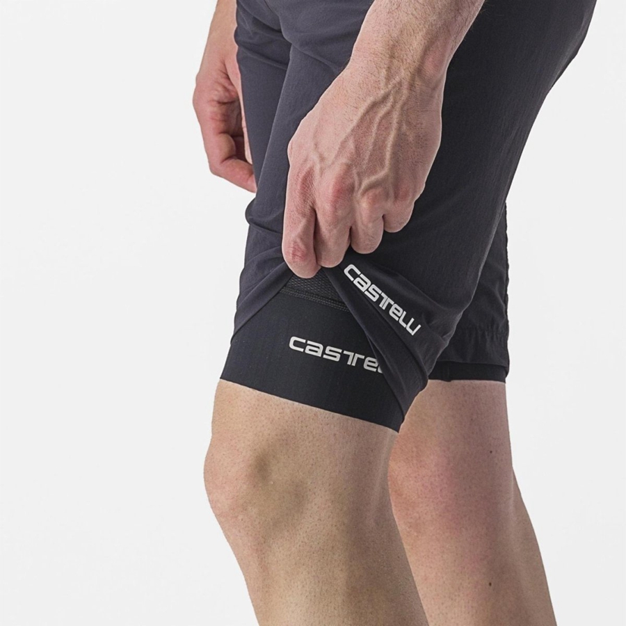 Castelli TRAIL LINER Shorts Herre Svarte | 698573COB