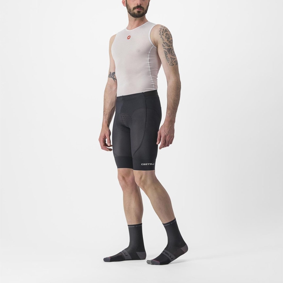 Castelli TRAIL LINER Shorts Herre Svarte | 698573COB