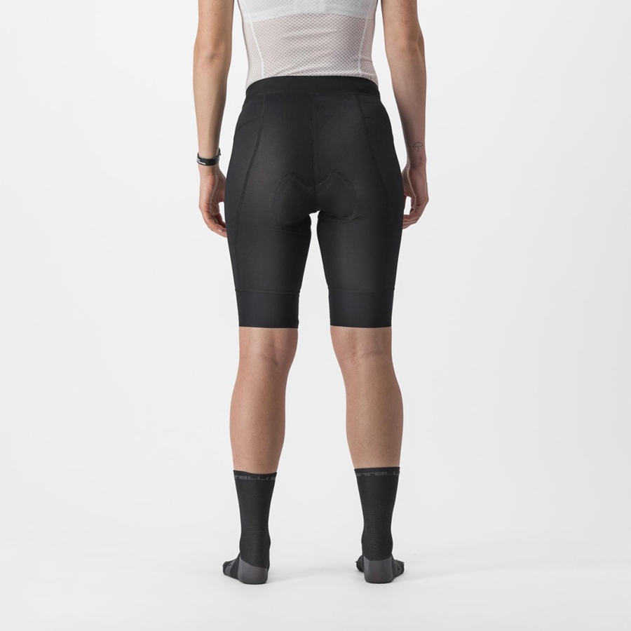 Castelli TRAIL W LINER Shorts Dame Svarte | 560942ATJ