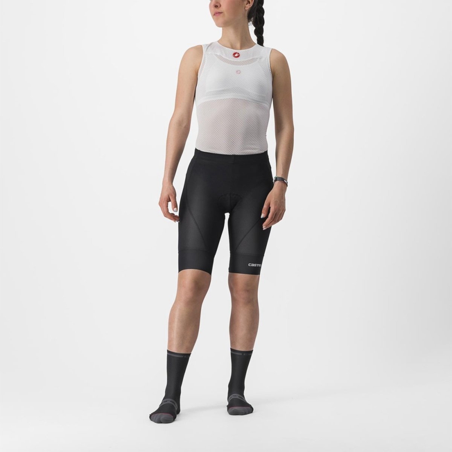 Castelli TRAIL W LINER Shorts Dame Svarte | 560942ATJ