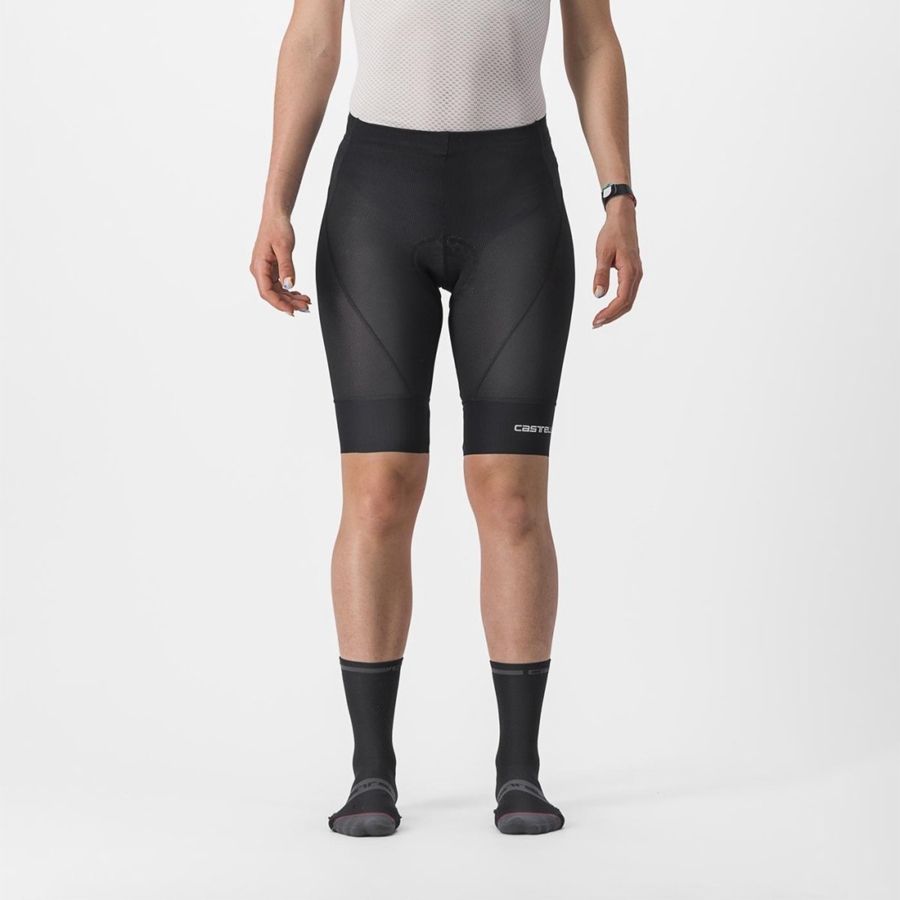 Castelli TRAIL W LINER Shorts Dame Svarte | 560942ATJ