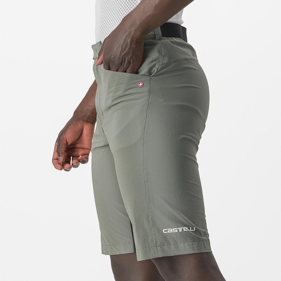 Castelli UNLIMITEDGY Shorts Herre Grå | 571690CVY