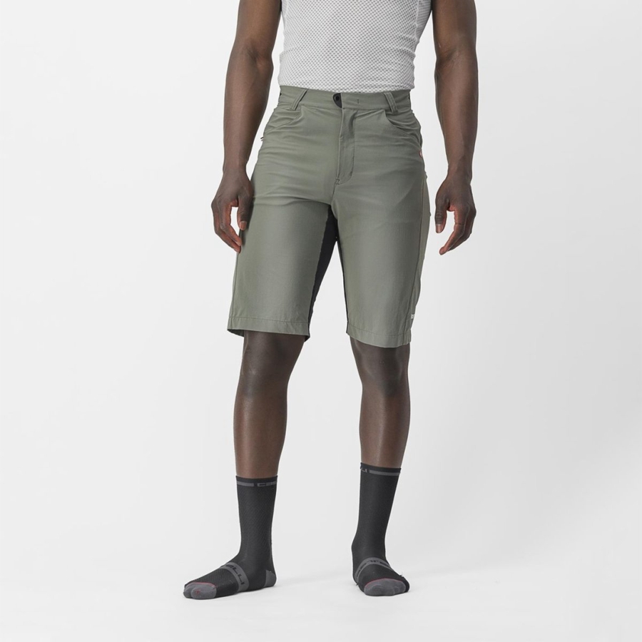 Castelli UNLIMITEDGY Shorts Herre Grå | 571690CVY