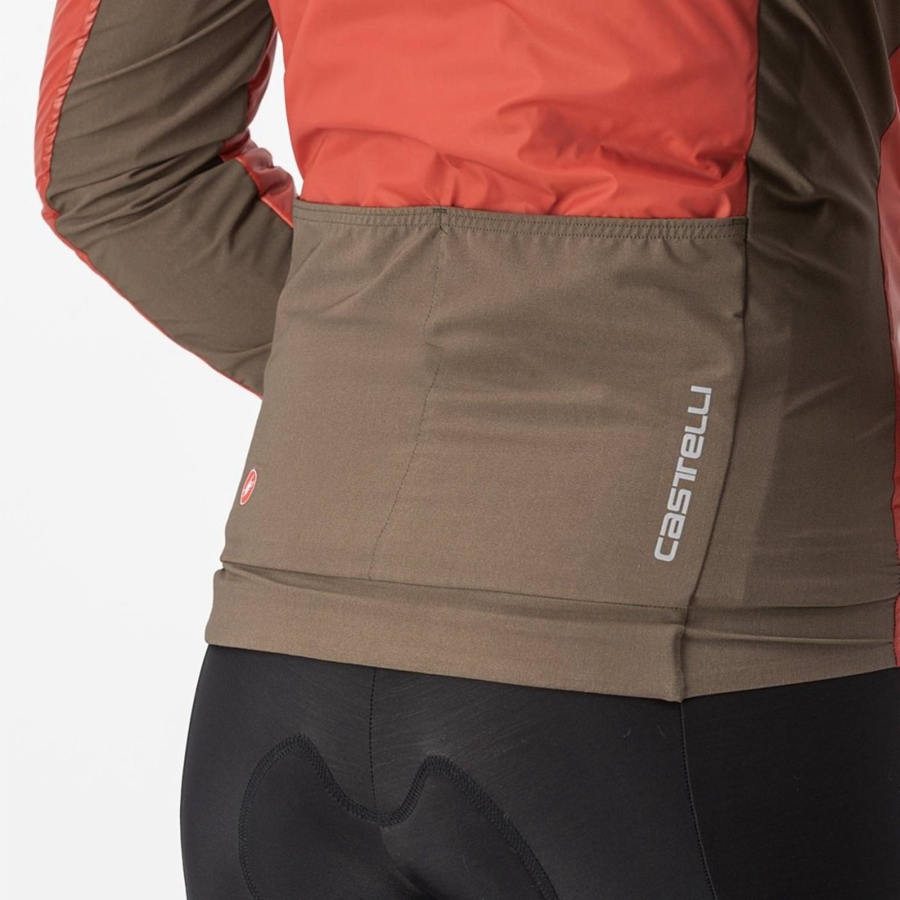 Castelli UNLIMITED 2 W PUFFY Jakker Dame Rød Sølv Grå | 862193TRS