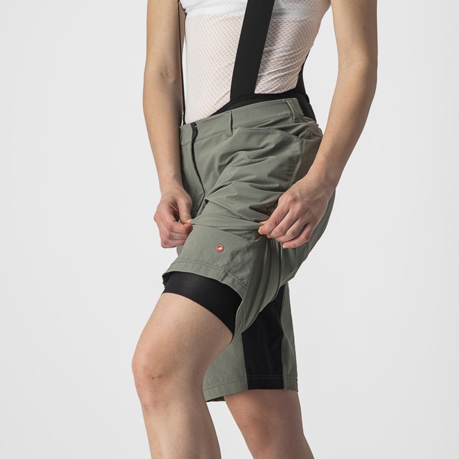 Castelli UNLIMITED DT W LINER Shorts Med Smekke Dame Svarte | 430925MRX