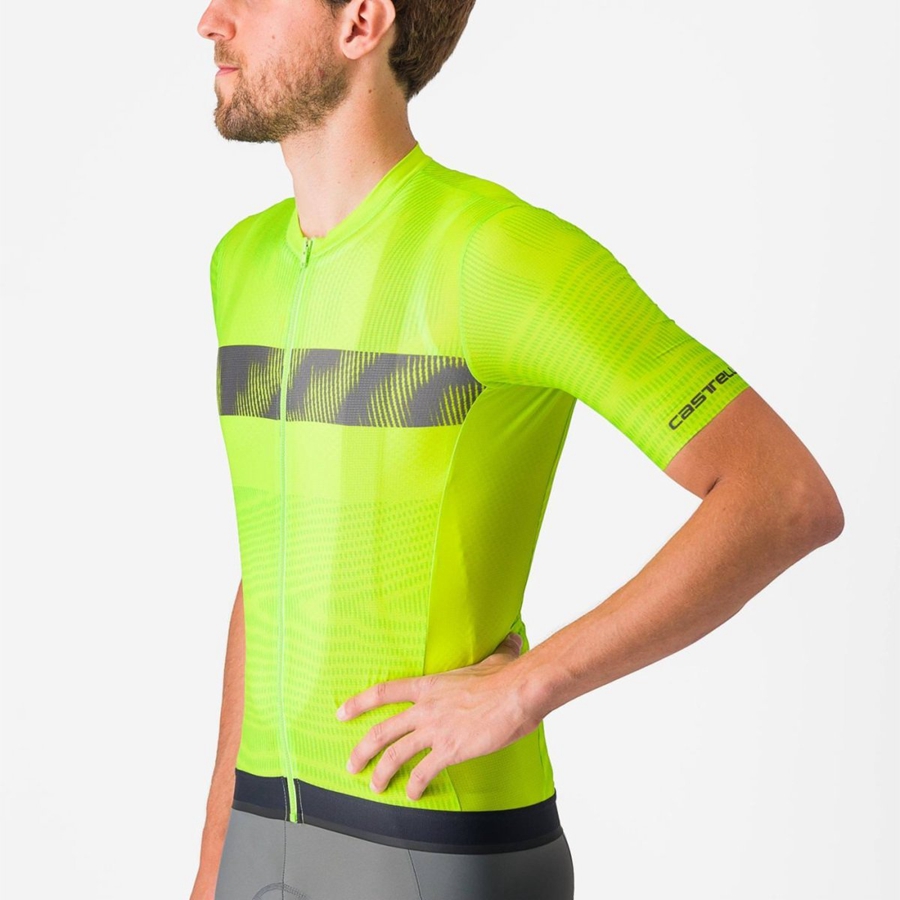 Castelli UNLIMITED ENDURANCE Jersey Herre Lyse Grønn Mørke Grå | 601523NXY