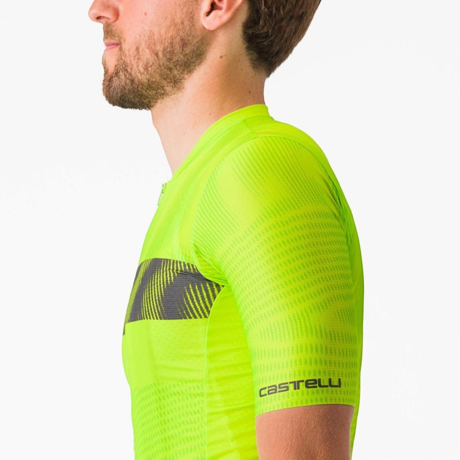 Castelli UNLIMITED ENDURANCE Jersey Herre Lyse Grønn Mørke Grå | 601523NXY