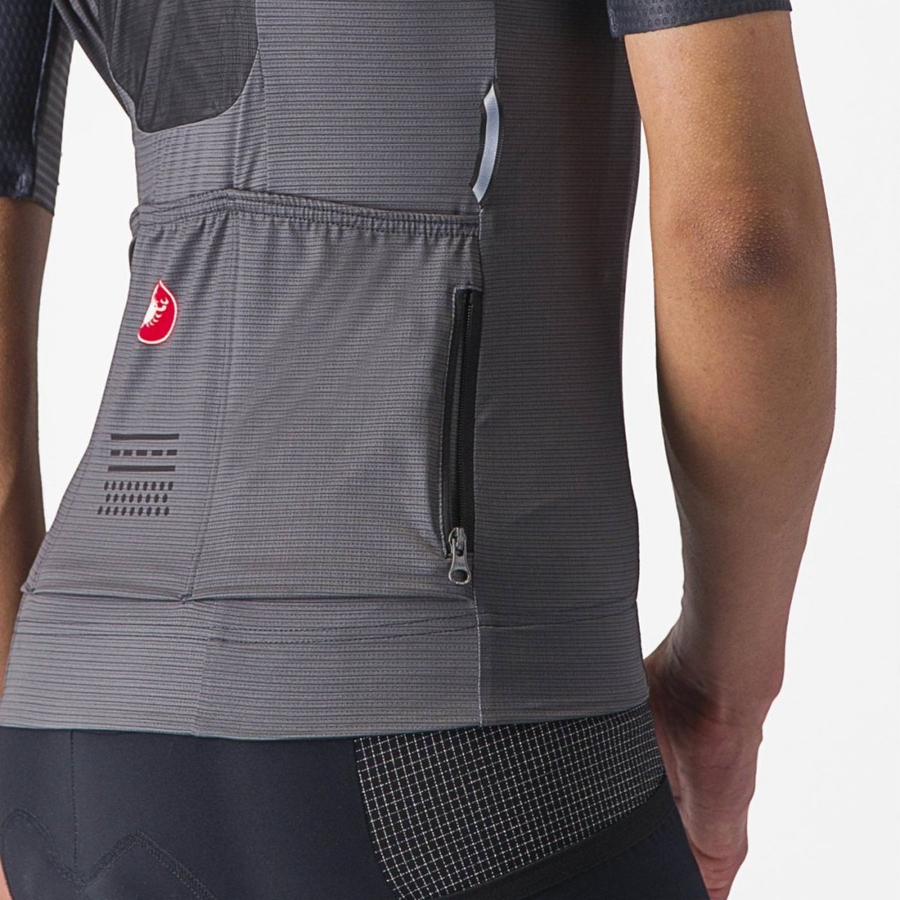 Castelli UNLIMITED PRO W Jersey Dame Mørke Grå | 759683TIH