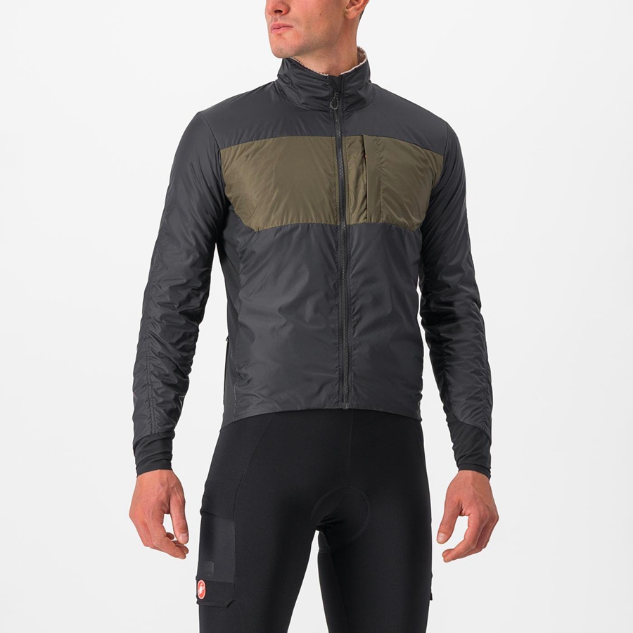 Castelli UNLIMITED PUFFY Jakker Herre Svarte | 172539ZIG