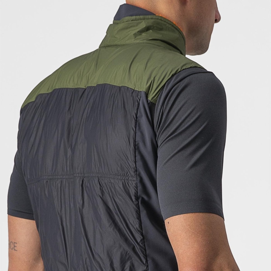 Castelli UNLIMITED PUFFY Vest Herre Lyse Grønn Mørke Grå | 274158WVB