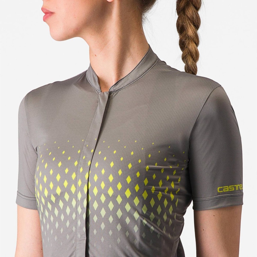 Castelli UNLIMITED SENTIERO 3 Jersey Dame Grå | 601457QYH