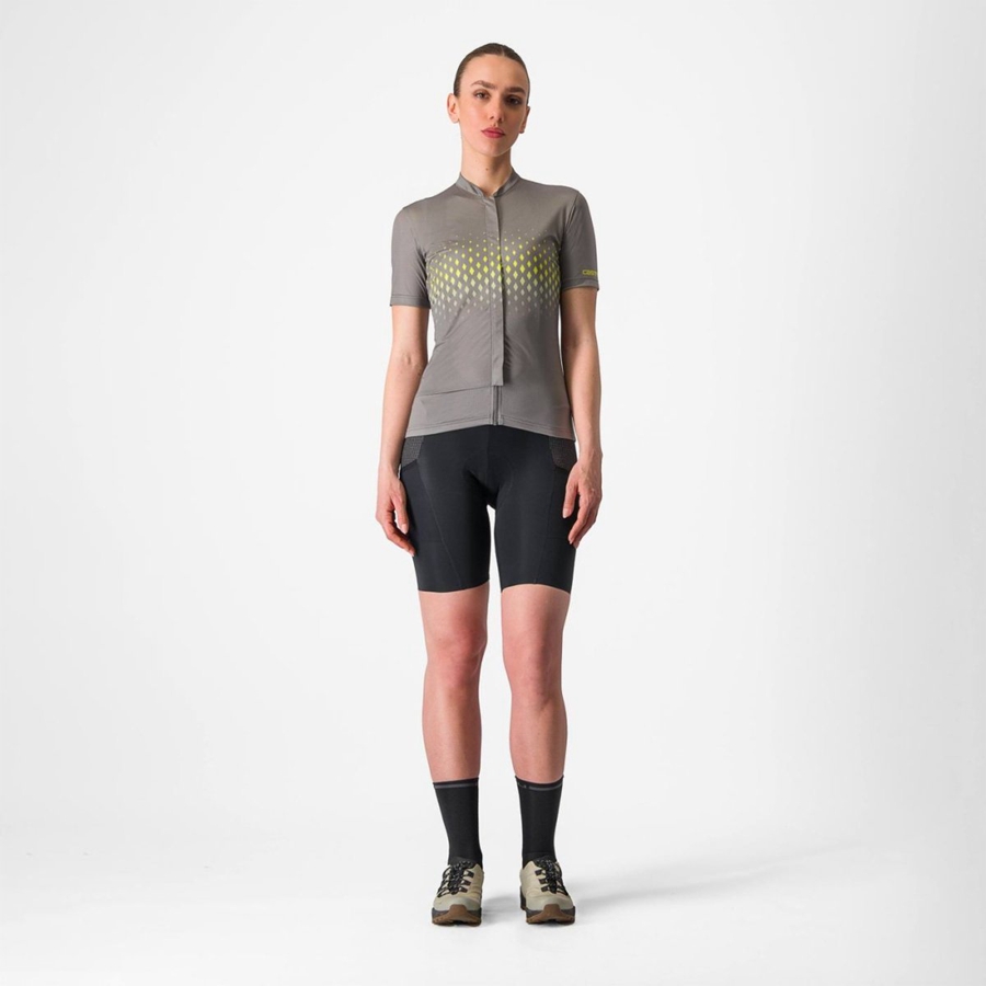 Castelli UNLIMITED SENTIERO 3 Jersey Dame Grå | 601457QYH