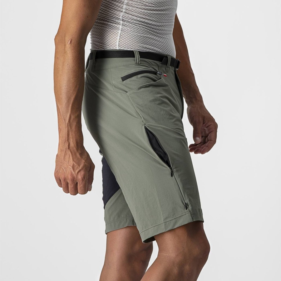 Castelli UNLIMITED TRAILGY Shorts Herre Grå | 710694ZMA