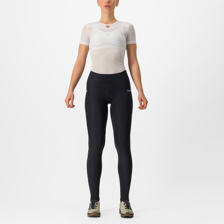 Castelli UNLIMITED TRAIL W Leggings Dame Svarte | 791345FQH