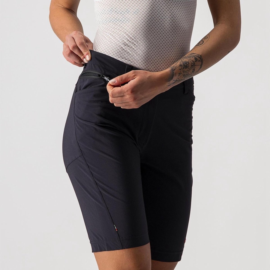 Castelli UNLIMITED WGY Shorts Dame Svarte | 602834HIT