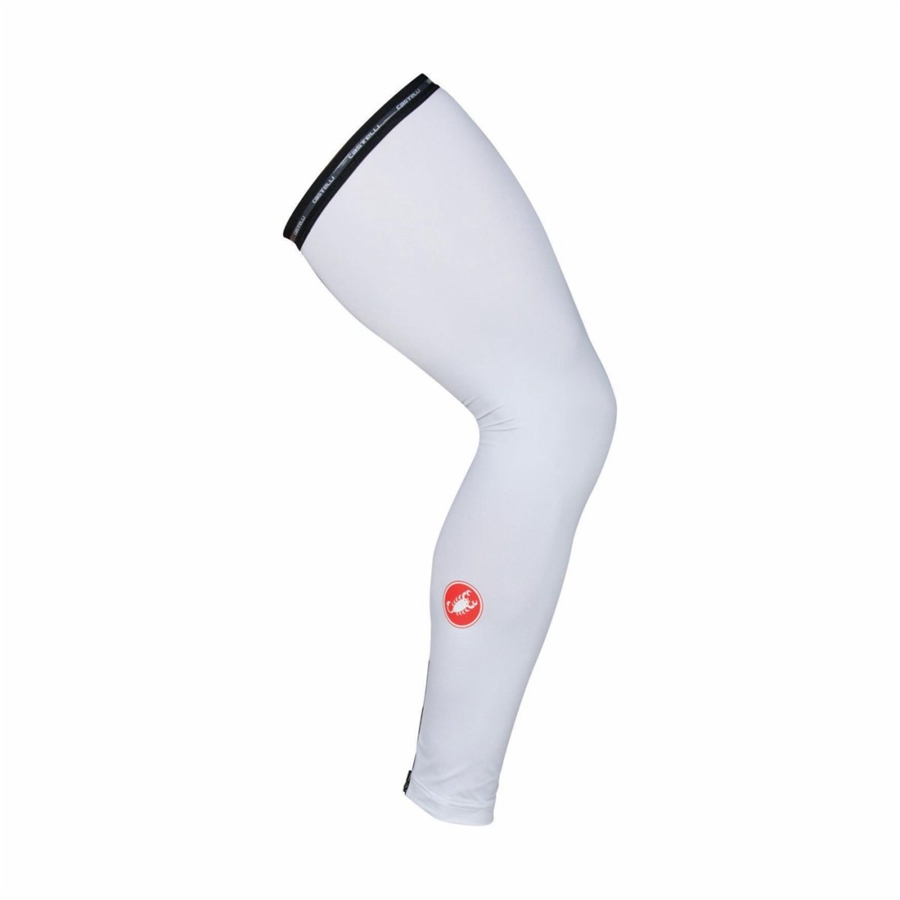 Castelli UPF 50 + LIGHT LEG SLEEVES Beinvarmer Dame Hvite | 624317ART