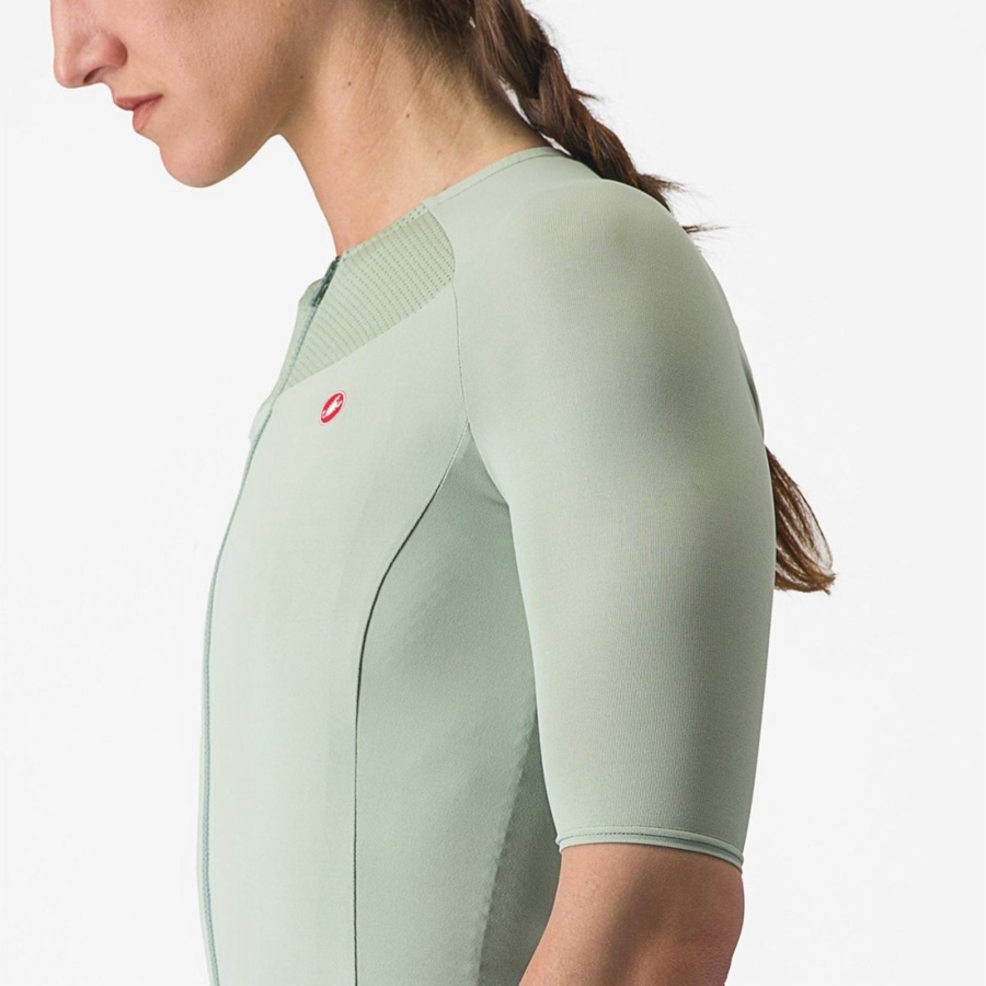 Castelli VELOCISSIMA 2 Jersey Dame Grønn Blå | 609245BGI