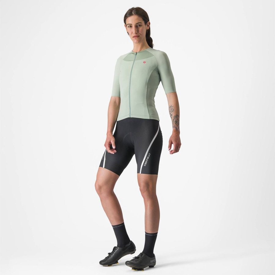 Castelli VELOCISSIMA 2 Jersey Dame Grønn Blå | 609245BGI