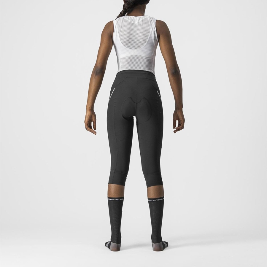 Castelli VELOCISSIMA 3 KNICKER Leggings Dame Svarte Sølv | 183790JEP