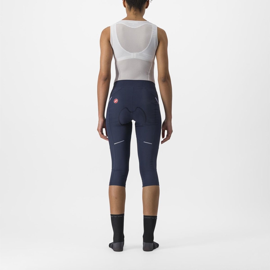 Castelli VELOCISSIMA 3 KNICKER Leggings Dame Blå Lilla Hvite | 745068EWA