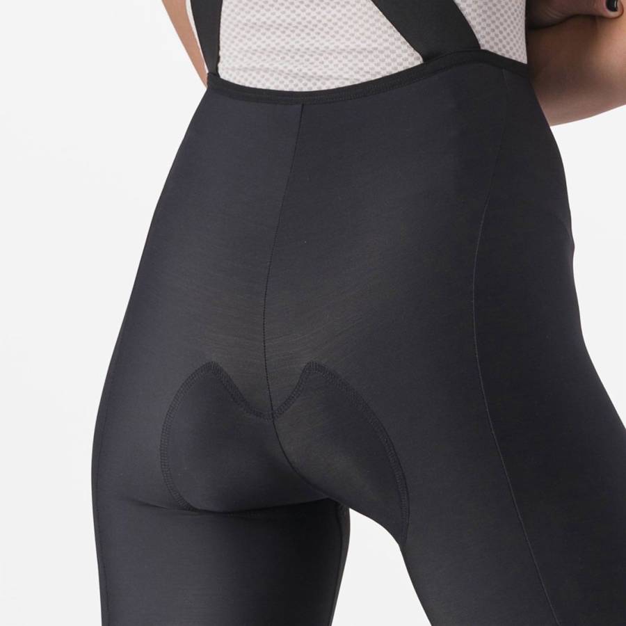 Castelli VELOCISSIMA DT Tights Med Smekke Dame Svarte Svarte | 409158ZOV