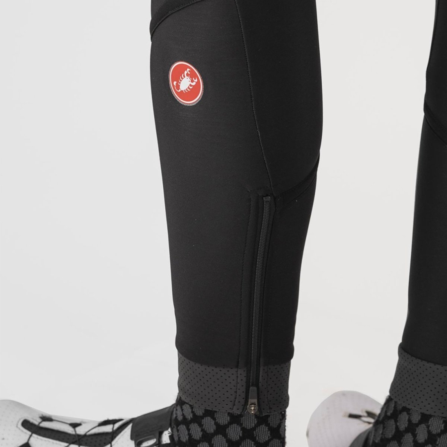 Castelli VELOCISSIMA DT Tights Med Smekke Dame Svarte Svarte | 409158ZOV