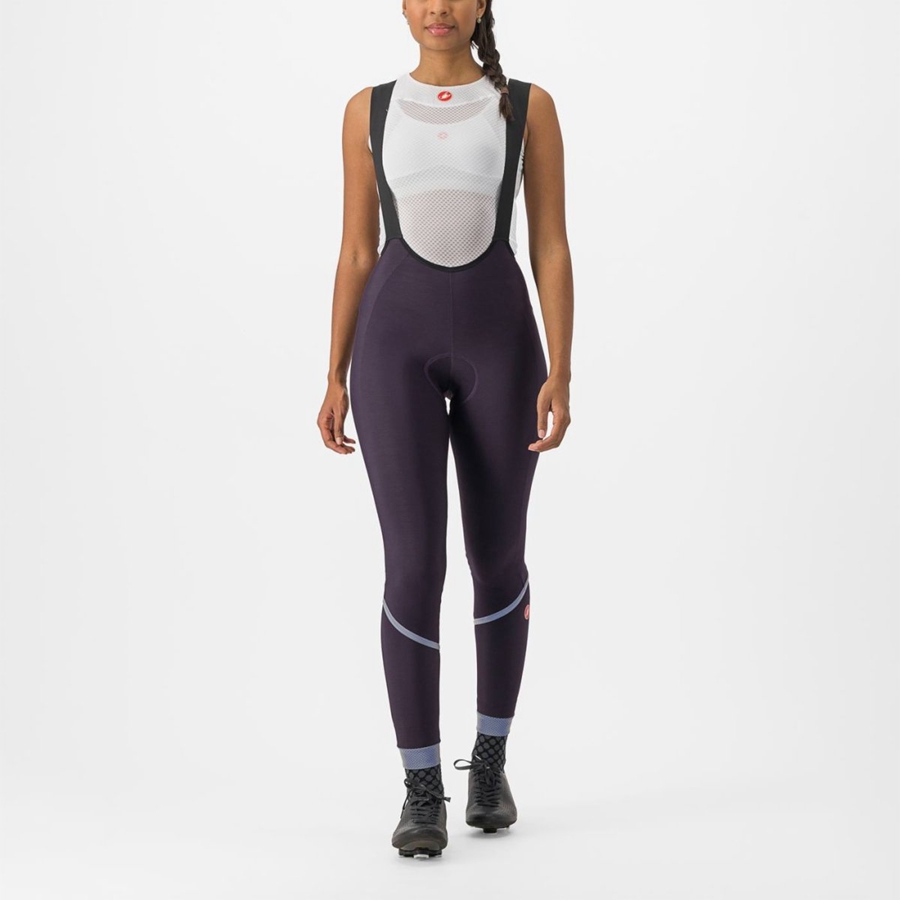 Castelli VELOCISSIMA DT Tights Med Smekke Dame Sølv | 730269HAL