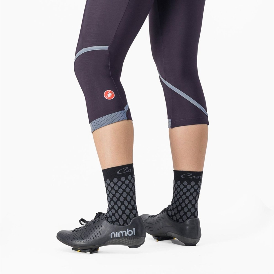 Castelli VELOCISSIMA THERMAL KNICKER Leggings Dame Sølv | 298345GEV