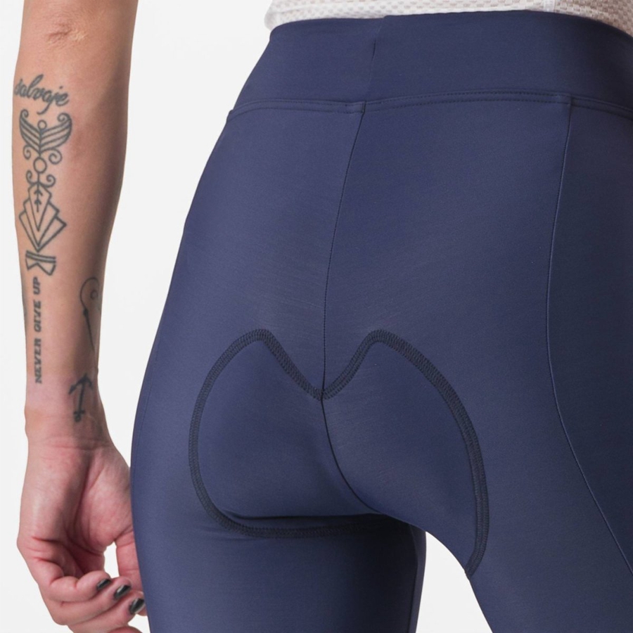 Castelli VELOCISSIMA THERMAL Leggings Dame Blå Sølv | 230175LMN