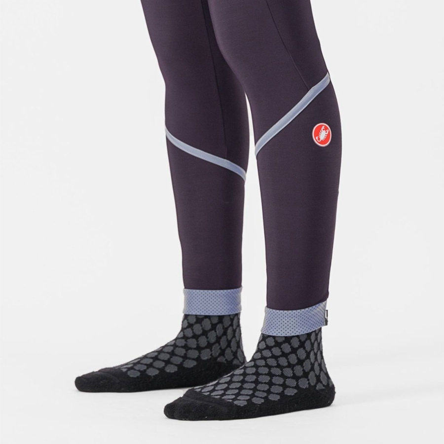 Castelli VELOCISSIMA THERMAL Leggings Dame Sølv | 801723IYT