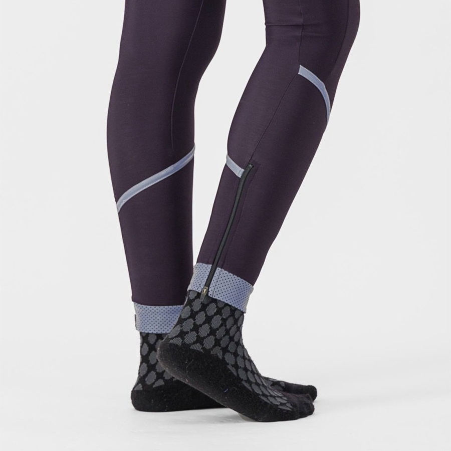 Castelli VELOCISSIMA THERMAL Leggings Dame Sølv | 801723IYT