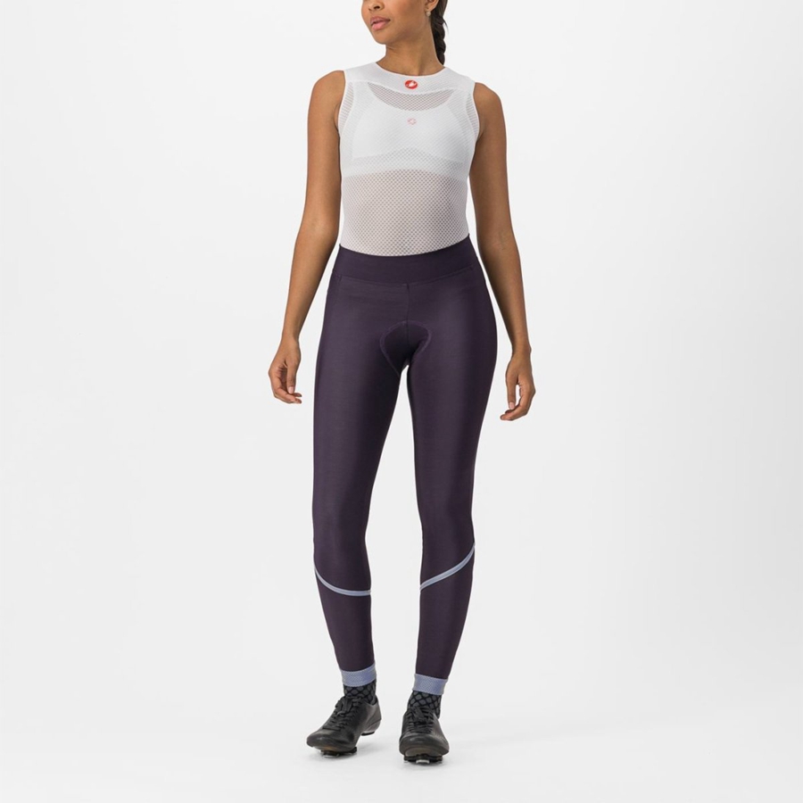 Castelli VELOCISSIMA THERMAL Leggings Dame Sølv | 801723IYT