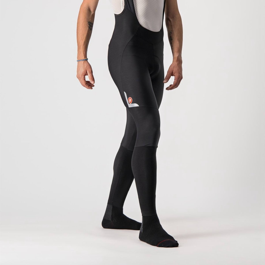 Castelli VELOCISSIMO 5 Tights Med Smekke Herre Svarte Sølv | 042896IZP