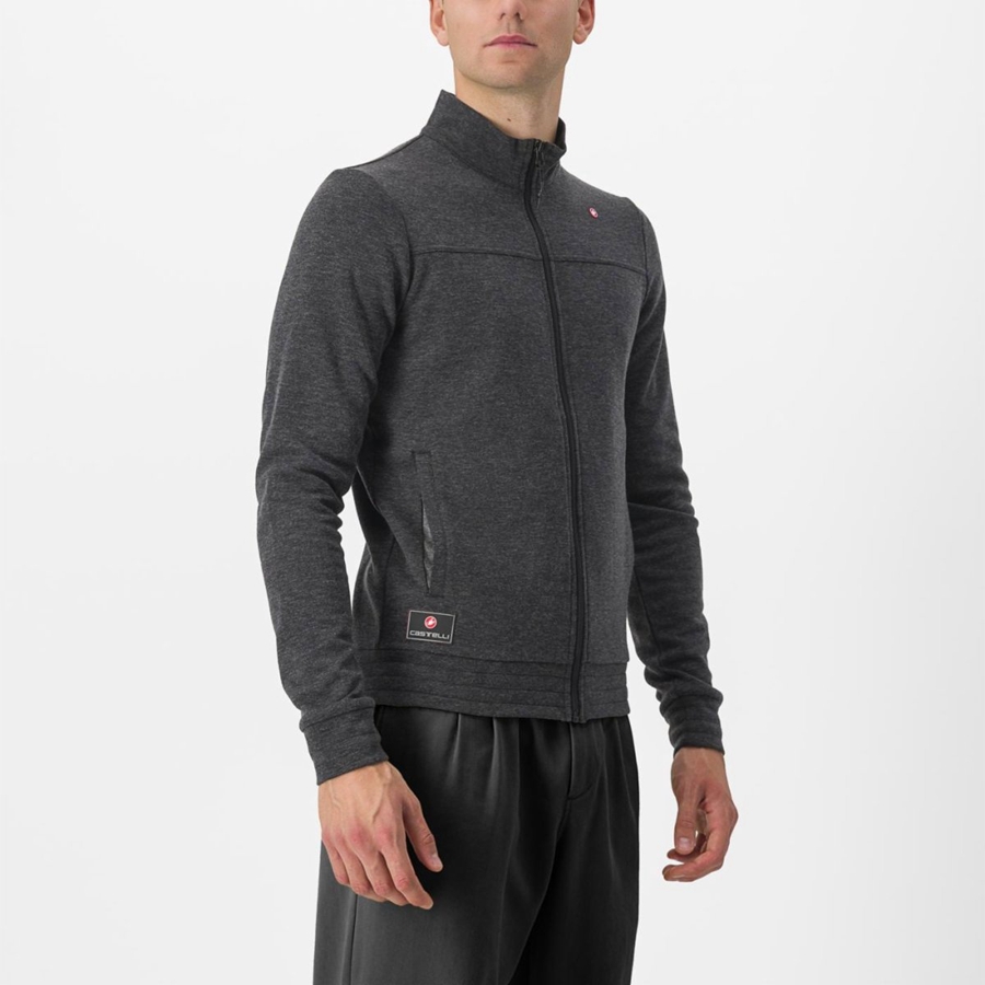 Castelli VIGORELLI TRACK Casual Herre Mørke Grå | 610329GZH